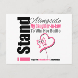 Breast Cancer Stand Alongside My Daughter-in-Law Postcard