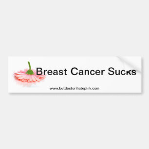 Breast Cancer Sucks Bumper Sticker