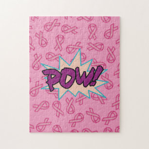 Breast Cancer Super Hero Jigsaw Puzzle