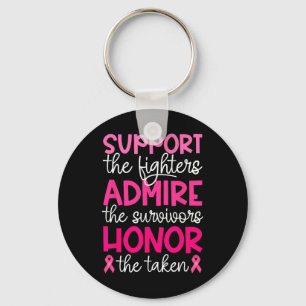 Breast Cancer Support Admire Honour Breast Cancer  Key Ring