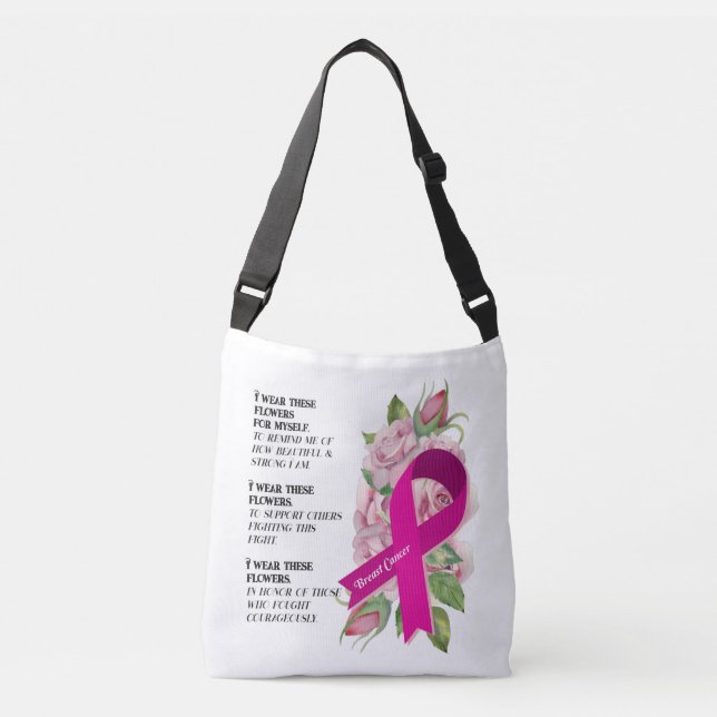 Breast Cancer Support Awareness Crossbody Bag (Front)