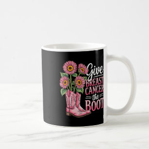 Breast Cancer Support Boot Funny Coffee Mug