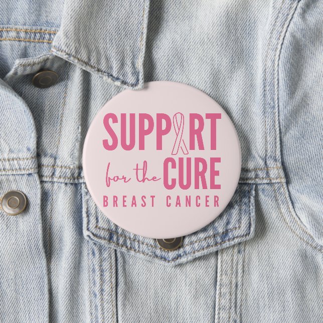 breast cancer support cure pink Button  (In Situ)