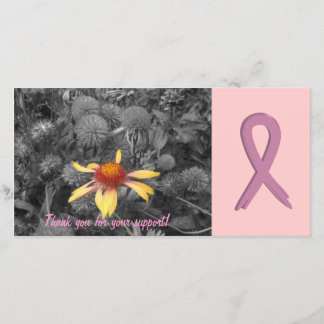 Breast Cancer Support Customisable Photo Card