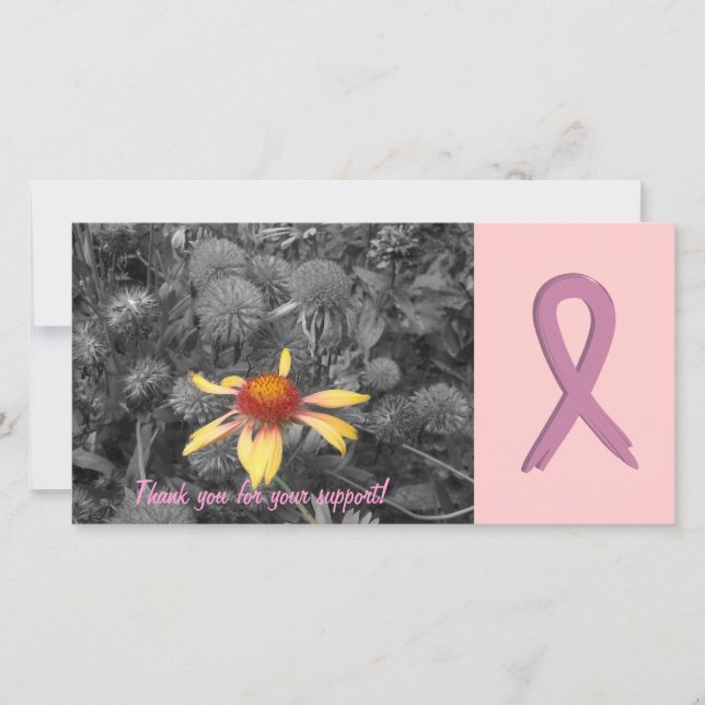Breast Cancer Support Customisable Photo Card (Front)