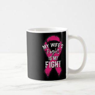 Breast Cancer Support Gift Awareness Husband Wife  Coffee Mug