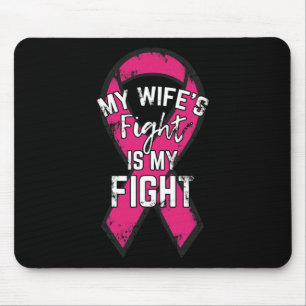 Breast Cancer Support Gift Awareness Husband Wife  Mouse Pad