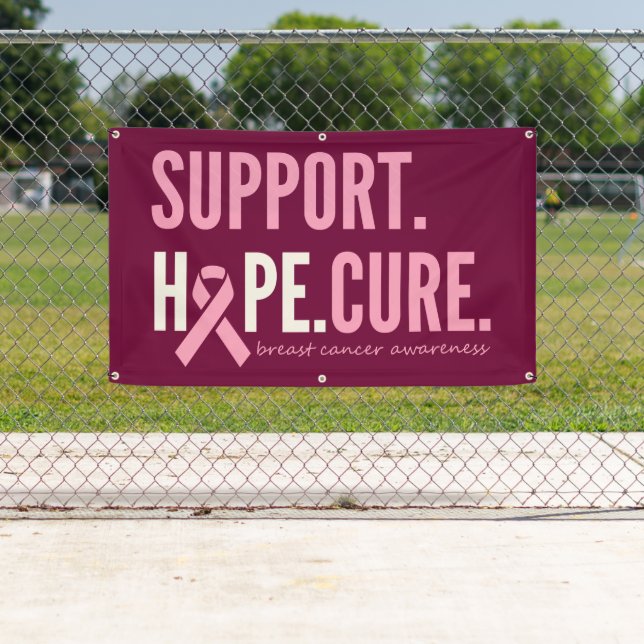breast cancer support hope cure Banner Outdoor  (Insitu)