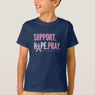 breast cancer support hope pray Kids T-Shirt