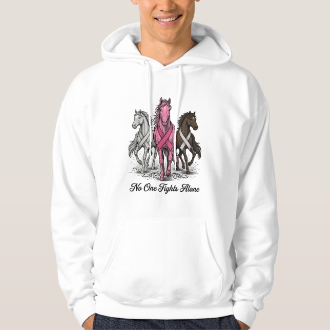 Breast Cancer Support Horse Vector Shirt Design_1 (Front)