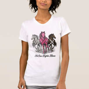Breast Cancer Support Horse Vector Shirt Design_1