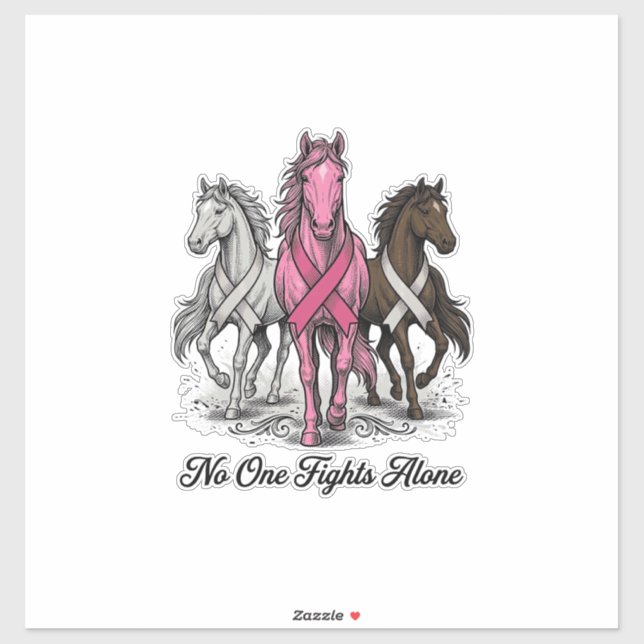 Breast Cancer Support Horse Vector Shirt Design_1 (Sheet)