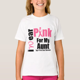 Breast Cancer Support Pink Ribbon Aunt T-Shirt