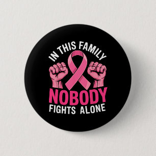 Breast Cancer Support Pink Ribbon Breast Cancer Aw 6 Cm Round Badge