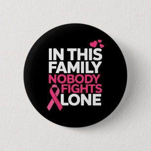 Breast Cancer Support Pink Ribbon Breast Cancer Aw 6 Cm Round Badge