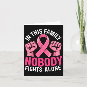 Breast Cancer Support Pink Ribbon Breast Cancer Aw Card