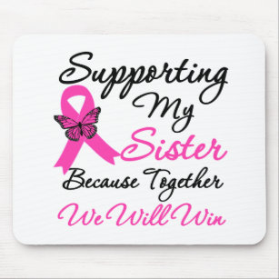 Breast Cancer Support (Sister) Mouse Pad