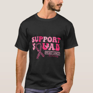 Breast Cancer Support Squad Butterfly Pink Month F T-Shirt