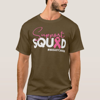 Breast Cancer Support Squad Pink Ribbon Gifts, Car T-Shirt
