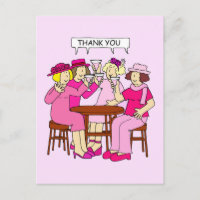Breast Cancer Support, Thank you, ladies in pink.