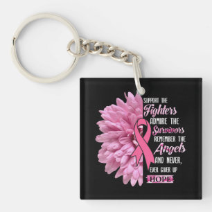 Breast Cancer Support The Fighters Gift For Her Key Ring