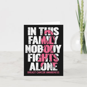 Breast Cancer Support Vintage Family Breast Cancer Card