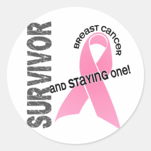 BREAST CANCER Survivor 1 Classic Round Sticker