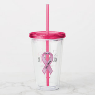 Breast Cancer Survivor Acrylic Tumbler
