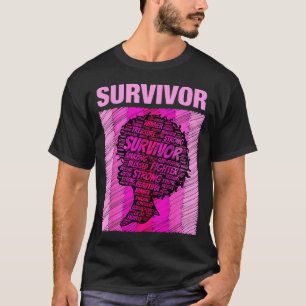 Breast Cancer Survivor African American Woman Nk A T-Shirt