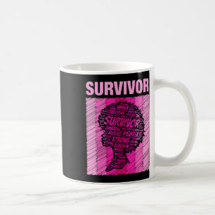 Breast Cancer Survivor African American Woman Pink Coffee Mug