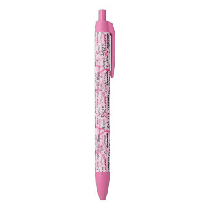 Breast Cancer Survivor Awareness Black Ink Pen