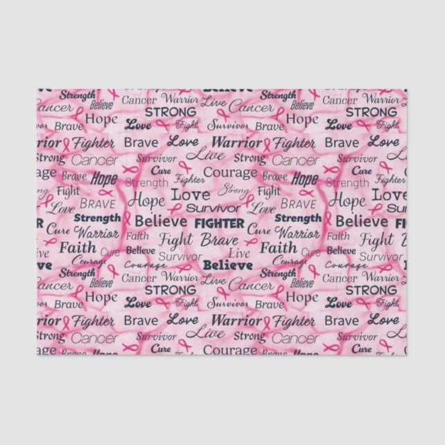 Breast Cancer Survivor Awareness Tissue Paper (Front)
