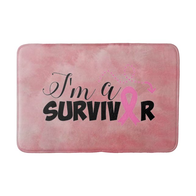 Breast Cancer Survivor Bath Mat (Front)