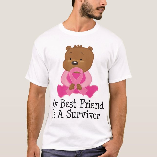 Breast Cancer Survivor Best Friend T-Shirt (Front)