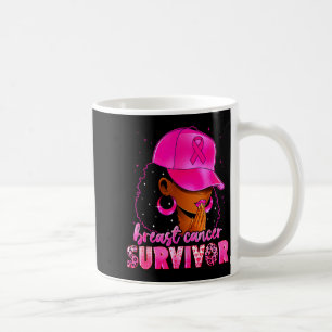 Breast Cancer Survivor Black Women Afro African Ch Coffee Mug