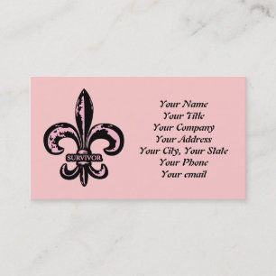 Breast Cancer Survivor Business Card