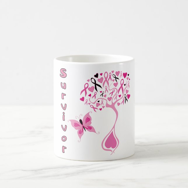 Breast Cancer Survivor Coffee Mug (Center)