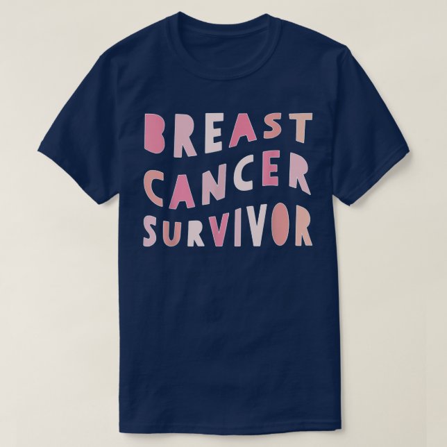 Breast Cancer Survivor Fight Pink Ribbon Strong Wo T-Shirt (Design Front)