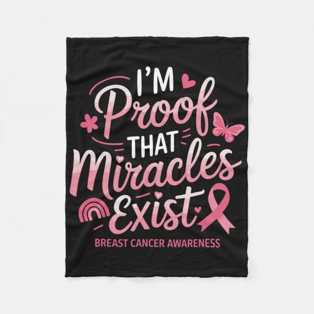 Breast Cancer Survivor  Fleece Blanket (Front)