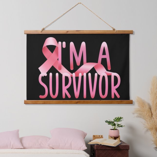 Breast Cancer Survivor Hanging Tapestry (Bedroom)