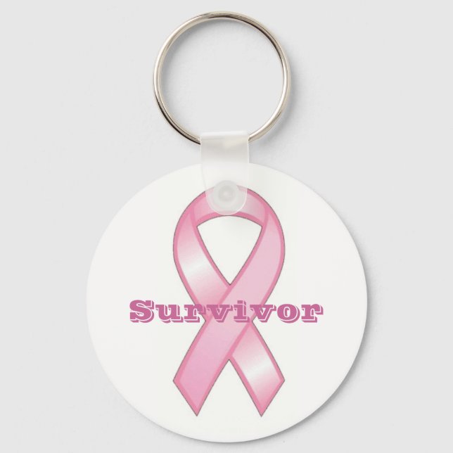 Breast Cancer Survivor Keychain (Front)
