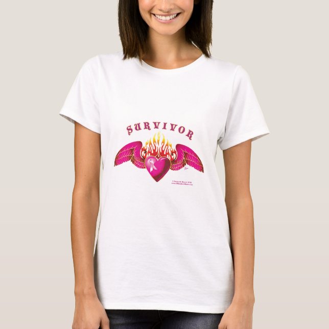 Breast Cancer Survivor Logo T-Shirt (Front)