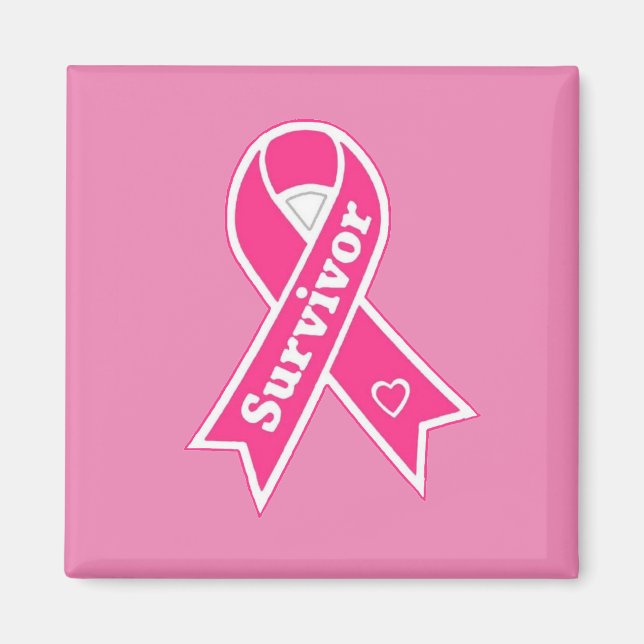 Breast Cancer Survivor Magnet (Front)