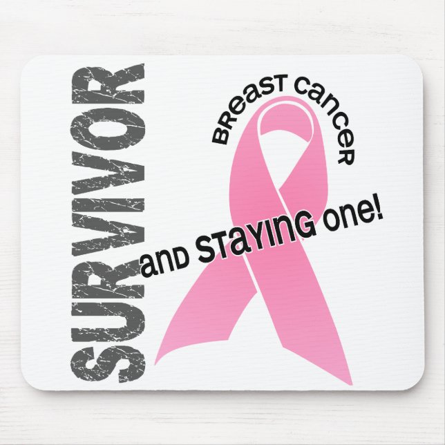 Breast Cancer Survivor Mouse Pad (Front)