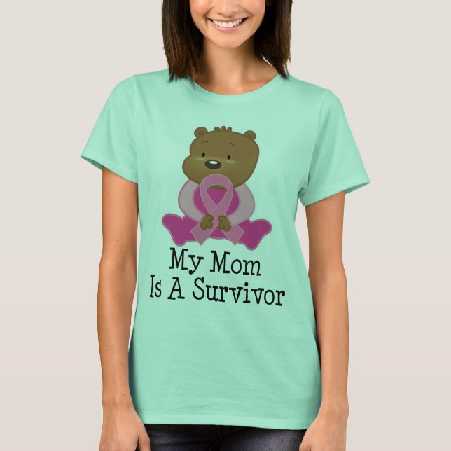 Breast Cancer Survivor Mum T-Shirt (Front)