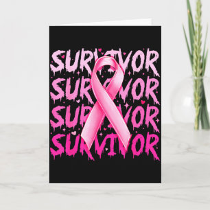 Breast Cancer Survivor Nk Ribbon Breast Cancer Awa Card