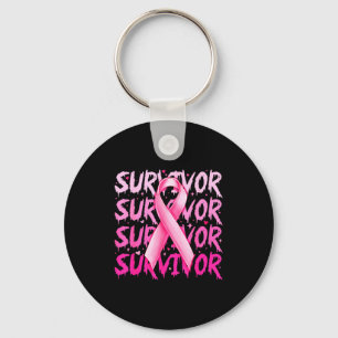 Breast Cancer Survivor Nk Ribbon Breast Cancer Awa Key Ring