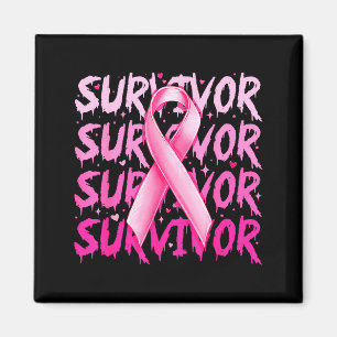 Breast Cancer Survivor Nk Ribbon Breast Cancer Awa Magnet