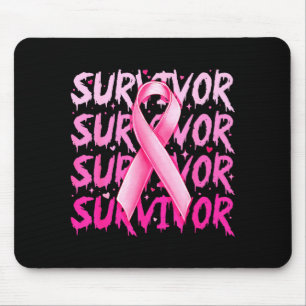 Breast Cancer Survivor Nk Ribbon Breast Cancer Awa Mouse Pad