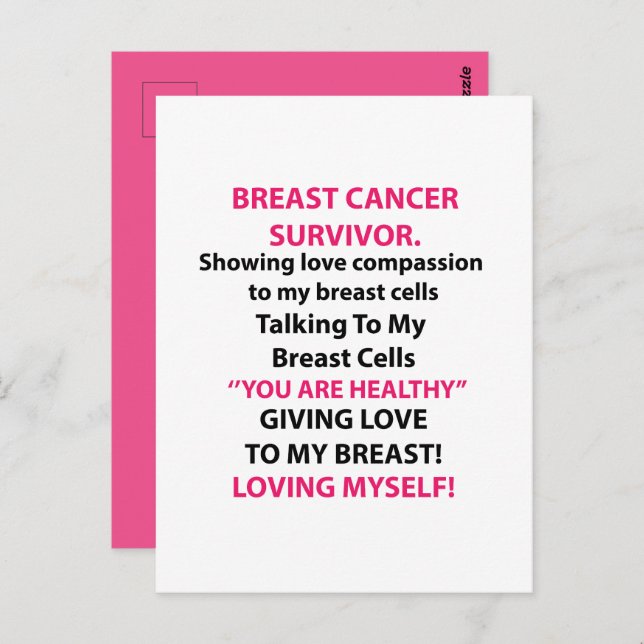 Breast Cancer Survivor Postcard (Front/Back)